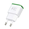 LED Light 5V/2A Quick Fast Charger EU Plug USB Power Adapter