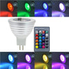 SUPli MR16 3W RGB LED Light Bulb Lamp Spotlight RGB 16 Color Change with 24Keys Remote Controller AC / DC 12V