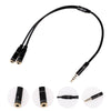 3.5mm Jack Audio Headset Earphone Y Splitter Cable Adapter for Tabs Laptop