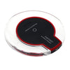 Minismile K9 Crystal Style Ultra-thin Qi Standard Wireless Charger Pad Adapter with Type-C Receiver Kit for Moblie Phone