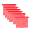 Reusable Sealing Fresh-keeping Bags Silicone Food Storage Bags 1000ml 6PCS