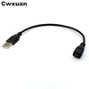 Cwxuan Micro USB Female to USB 2.0 Male Adapter Cable - (25cm)