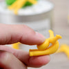 Creative Soft Glue Small Yellow Person Smiling Face Can Stretch Out Toy 2PCS