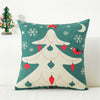 Hot Linen Christmas Tree printed Pillow Se