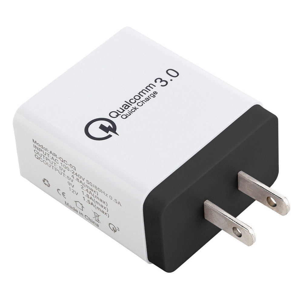 QC3.0 3-port USB Fast Wall Charger Power Adapter for Xiaomi / Huawei / iphone