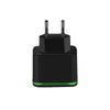 Cwxuan 5V 4A LED Glowing 4-Port USB Charger Adapter