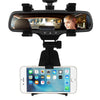 360 Degree Rotation Rear View Mirror Mount Phone Holder for Phone 3.5-6 inch