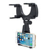 360 Degree Rotation Rear View Mirror Mount Phone Holder for Phone 3.5-6 inch