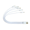 5 in 1 USB Charging Cable for Micro / 8 pin + Type-C + Mini + DC 2.0mm Port