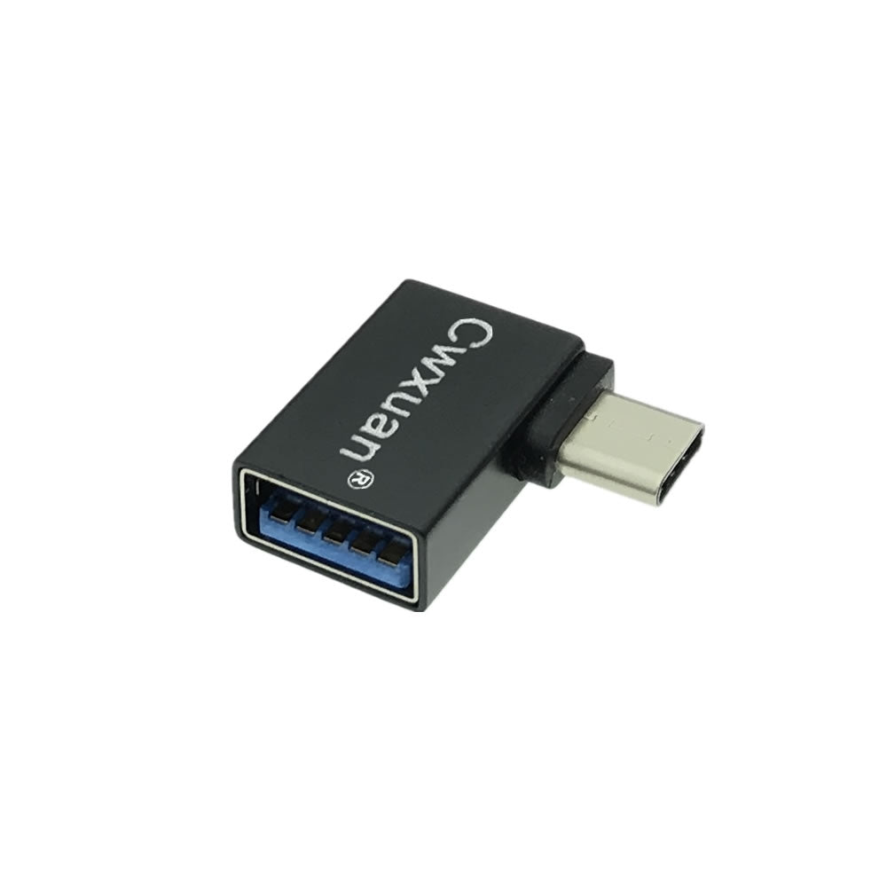 Cwxuan Right Angled 90 Degree Design USB 3.1 Type-C To USB 3.0 Female OTG Adapter