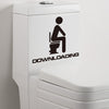 Fashion Leisure Toilet PVC Wall Sticker