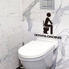Fashion Leisure Toilet PVC Wall Sticker