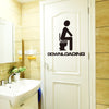 Fashion Leisure Toilet PVC Wall Sticker