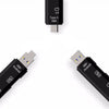 Cwxuan Type-C / Micro USB to OTG Hub Adapter with TF Card Reader for PC Laptop Tablets Mobile Phones
