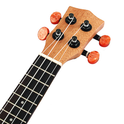 17 inch Spruce Solid Mini Travel Guitar Sealed Machine Head