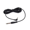 Black Electric Bass Guitar Audio Cable Wire Bigger 6.35 to Smaller 3.5 Plug