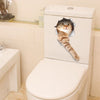 Cartoon Lovely Animal PVC Toilet Stickers