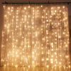 SUPli 300 LED Window Curtain String Light for Wedding Party Home Garden Bedroom Outdoor Indoor Wall Decorations