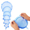 High Quality 6 PCS Silicone Stretchable Lid Durable Expandable Food Saver Cover