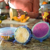 High Quality 6 PCS Silicone Stretchable Lid Durable Expandable Food Saver Cover