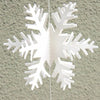 12pcs 3D Snowflake Strings Cardboard Paper Hanging Decorations for Wedding Chris