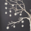 12pcs 3D Snowflake Strings Cardboard Paper Hanging Decorations for Wedding Chris