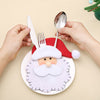 Santa Claus  Cutlery Holder Bags Fork Spoon Pockets Decor