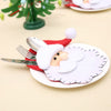 Santa Claus  Cutlery Holder Bags Fork Spoon Pockets Decor