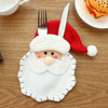 Santa Claus  Cutlery Holder Bags Fork Spoon Pockets Decor