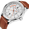 CURREN Men's Fashion Simple Leather Analog Quartz Sport Watch