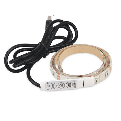 ZDM 2M  Waterproof USB 5050 RGB LED Flexible Strip Light with 24 Key IR Remote