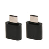2pcs USB 2.0 to Type-C USB C OTG Adapter Connector