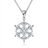 Inari Adorns A Zircon Christmas Necklace in The Shape of A Snowflake