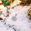 Inari Adorns A Zircon Christmas Necklace in The Shape of A Snowflake