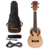 23 inch Ukulele Spruce Rosewood Fingerboard Bridge with Built-in EQ Bracket