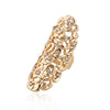 Fashion Exaggeration Hollow Carving Alloy Drill Ring