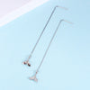 S925 Sterling Silver Fishtail Earrings