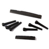 Folk Guitar Nut and Saddle Bridge Pins Set