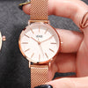IEKE Women Watches Brand Luxury KING HOON Ultra Thin Gold Steel Mesh Watches Women Dress Quartz Watch