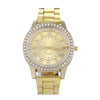 Diamond Roman Scale Stainless Steel Quartz Men Watch