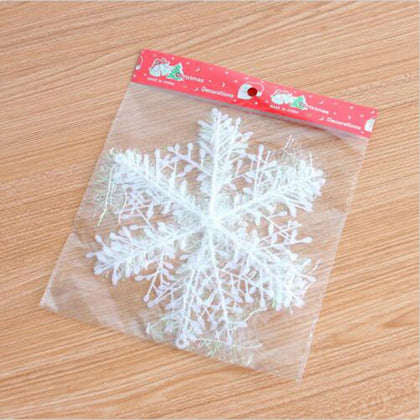 15Pcs Christmas Snowflakes Tree Ornaments Home Party Holiday Festival Decor