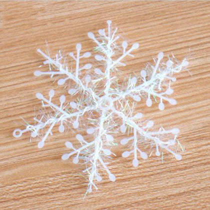 15Pcs Christmas Snowflakes Tree Ornaments Home Party Holiday Festival Decor