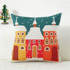 Christmas House Printing Pillow Set
