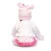 AK896 Handmade Lifelike Reborn Baby Girl Doll Silicone Vinyl Newborn Dolls+ Clothes