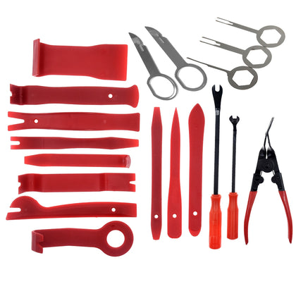 19pcs Tool Car Door Interior Trim Panel Clip Audio Stereo GPS Instal Removal Pry