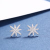 S925 Sterling Silver TYL M Shape Earrings