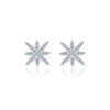 S925 Sterling Silver TYL M Shape Earrings