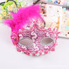 Lace Feather Fancy Dress Ball Mask Girl Half Face Ball Head