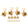 Gold Plated 2R2L Tuning Peg Machine Head Tuner for Ukulele Concave Button