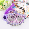 Lace Feather Fancy Dress Ball Mask Girl Half Face Ball Head
